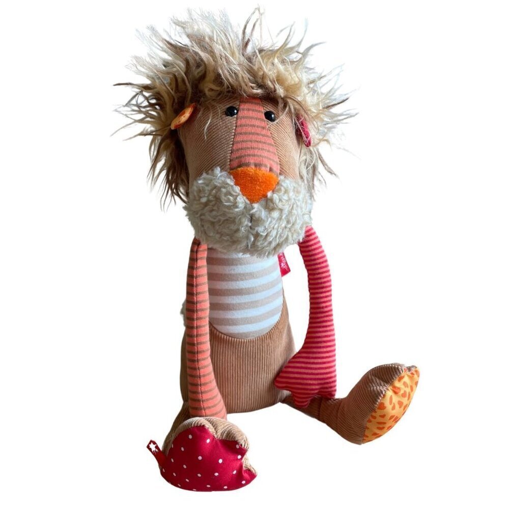 Sigikid Patchwork Lion Plush Stuffed Animal Toy Baby Lovey